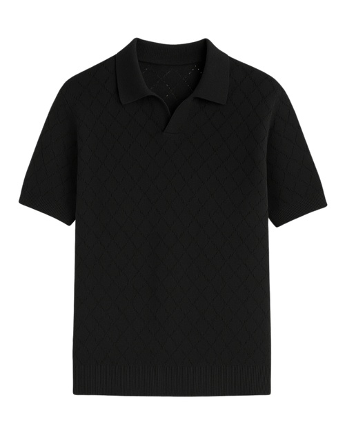 Black Diamond knitted polo
