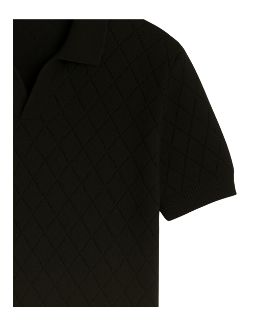 Black Diamond knitted polo