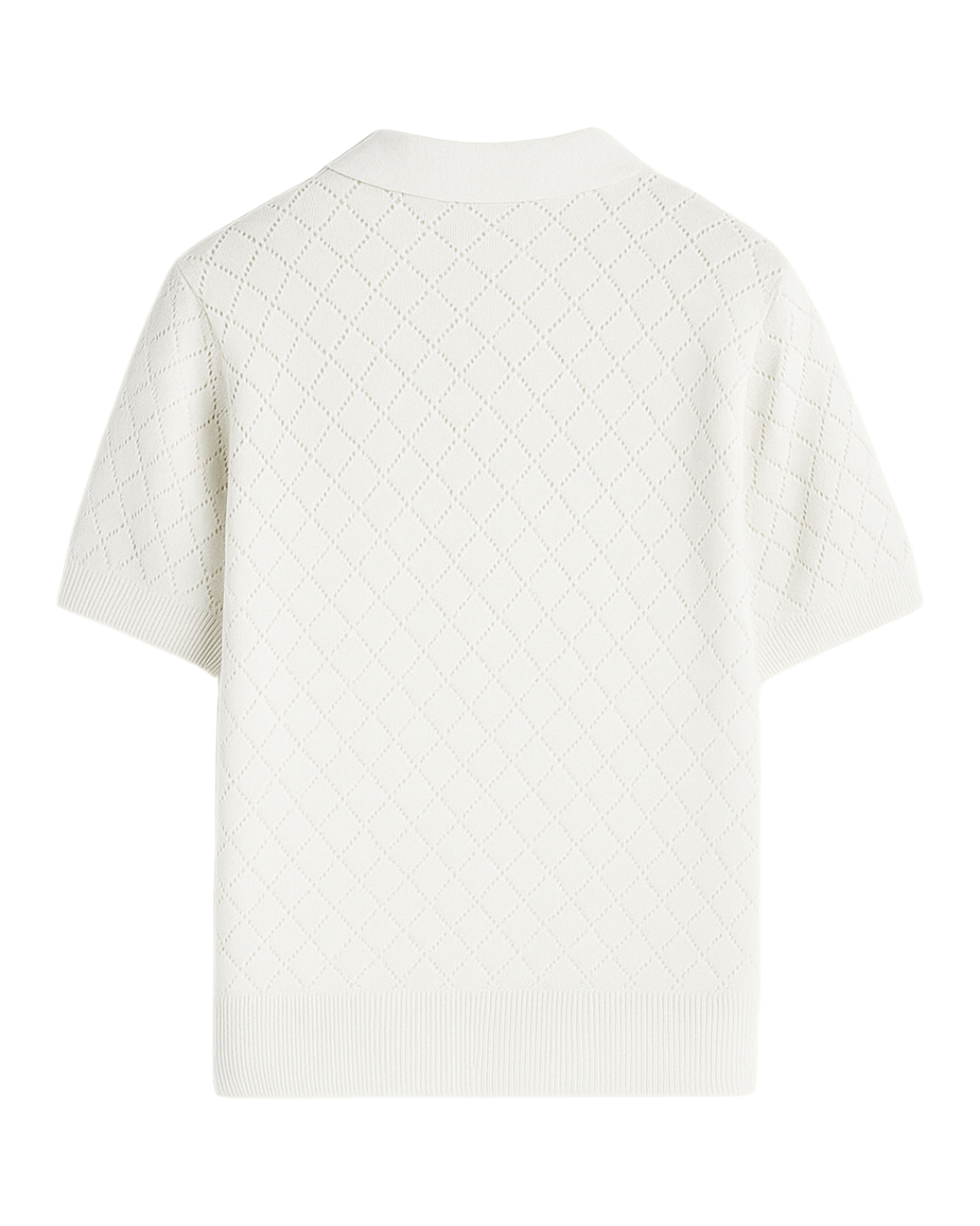 White Diamond knitted polo
