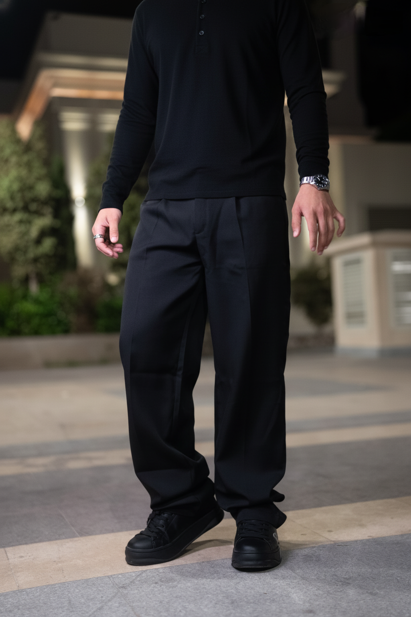 Black Premium Tailored Pants