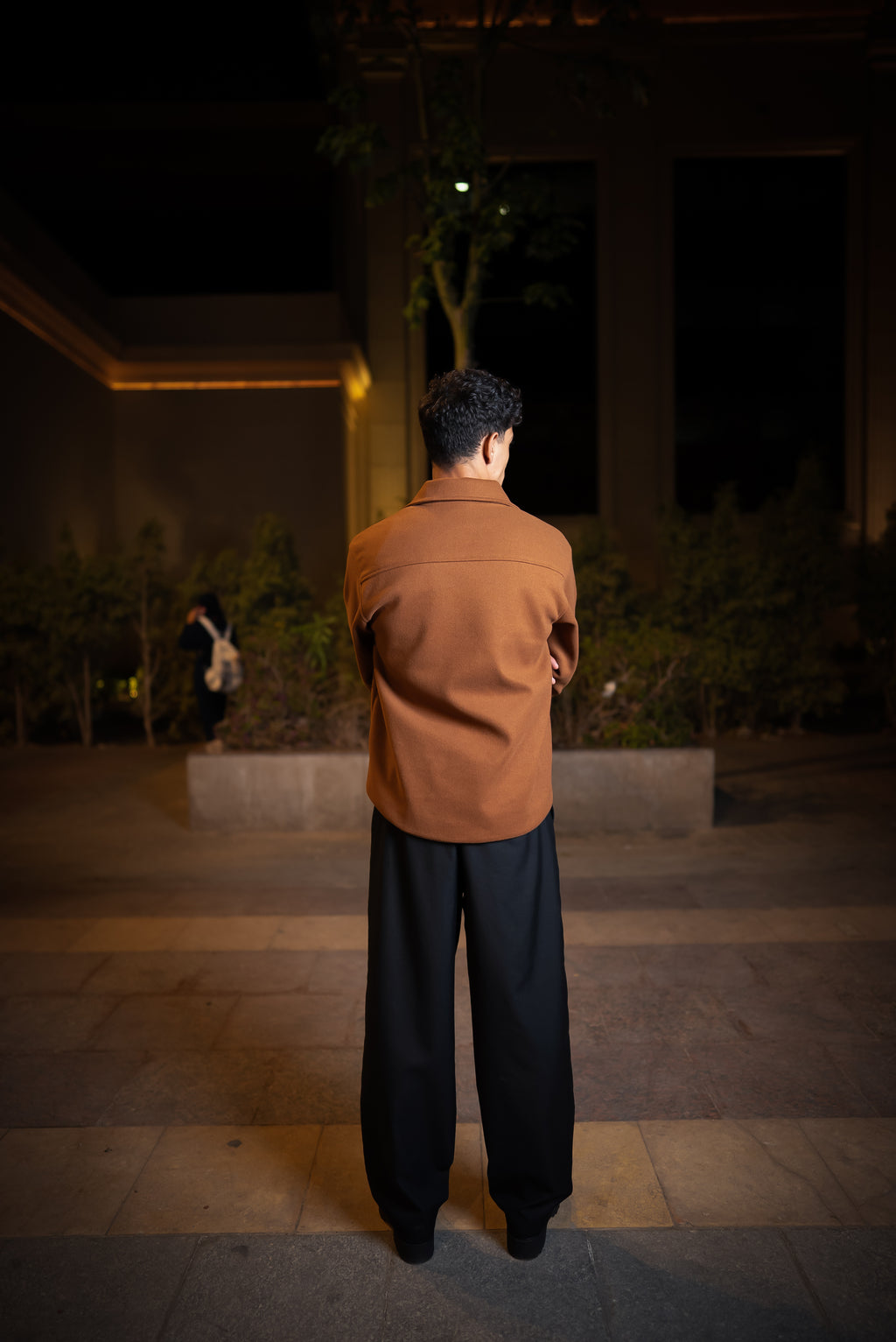 Chocolate Buttoned Wool Jackets