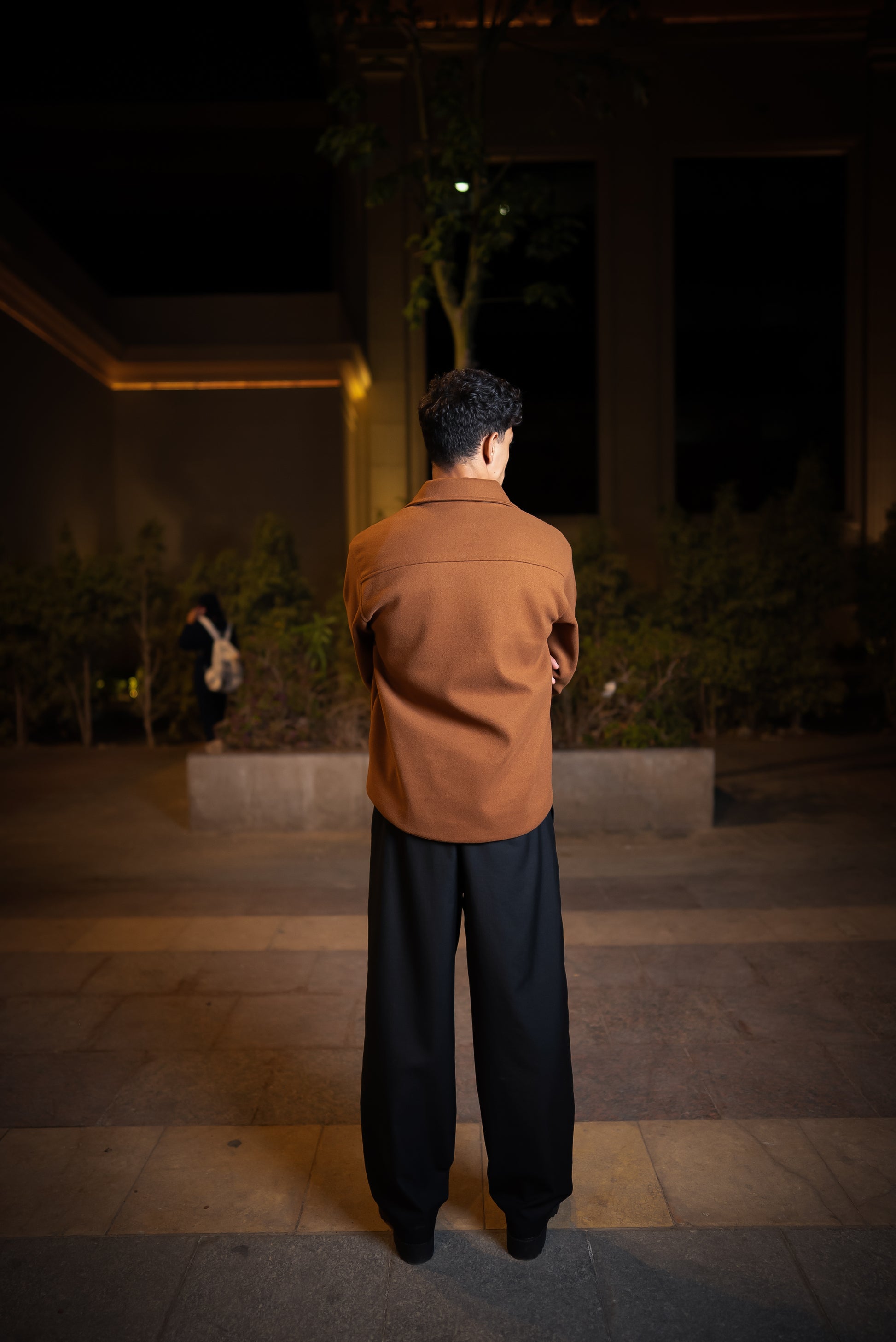 Chocolate Buttoned Wool Jackets