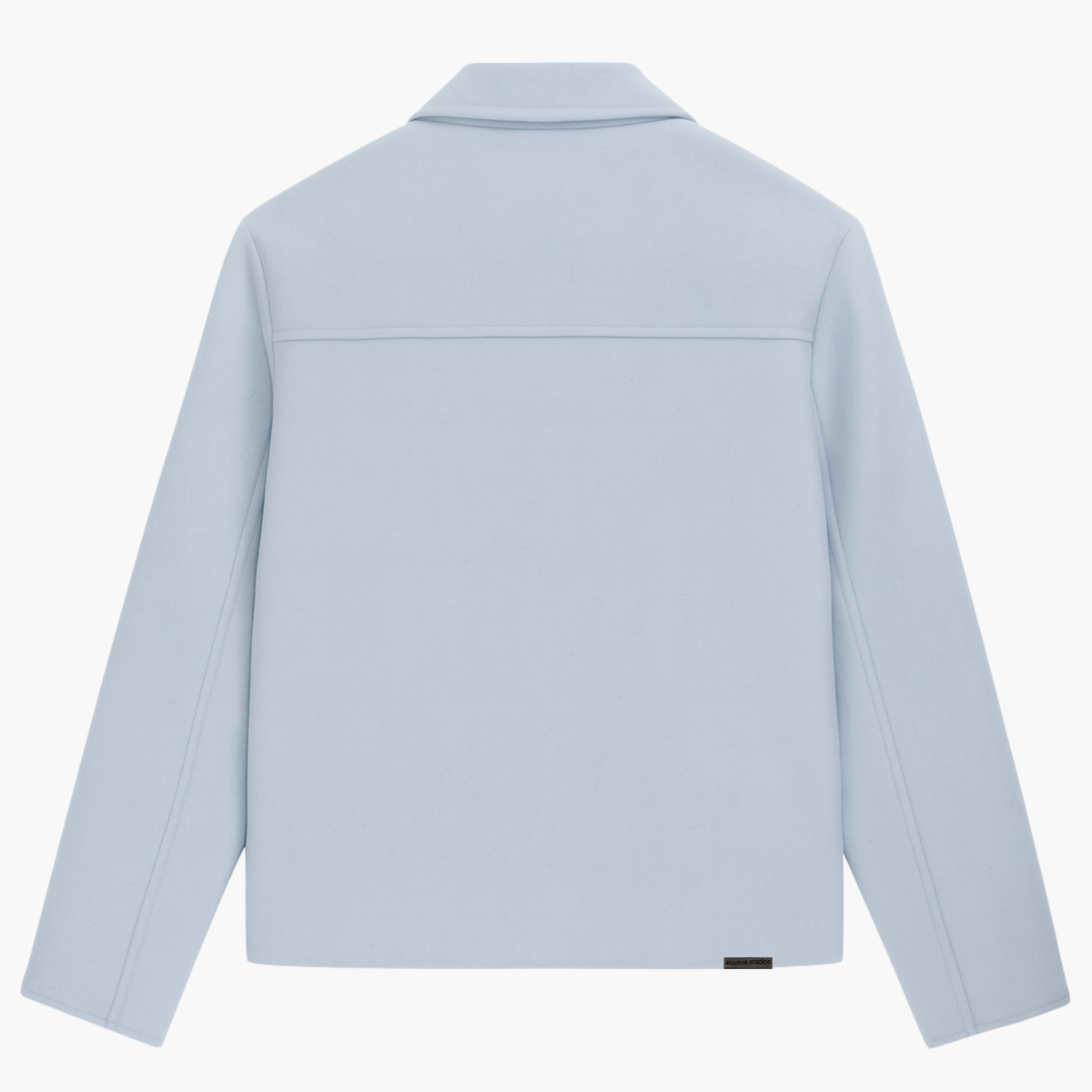 Baby Blue Wool zip up