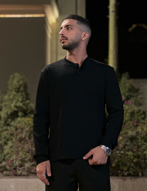 Black Henley Shirts